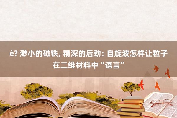è? 渺小的磁铁， 精深的后劲: 自旋波怎样让粒子在二维材料中“语言”